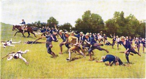 Frederic Remington’s painting, Charge of the Rough Riders at San Juan Hill